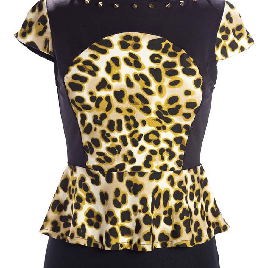 VIVIANNE TOP RIVAL DISEÑO INDUMENTARIA ANIMAL PRINT