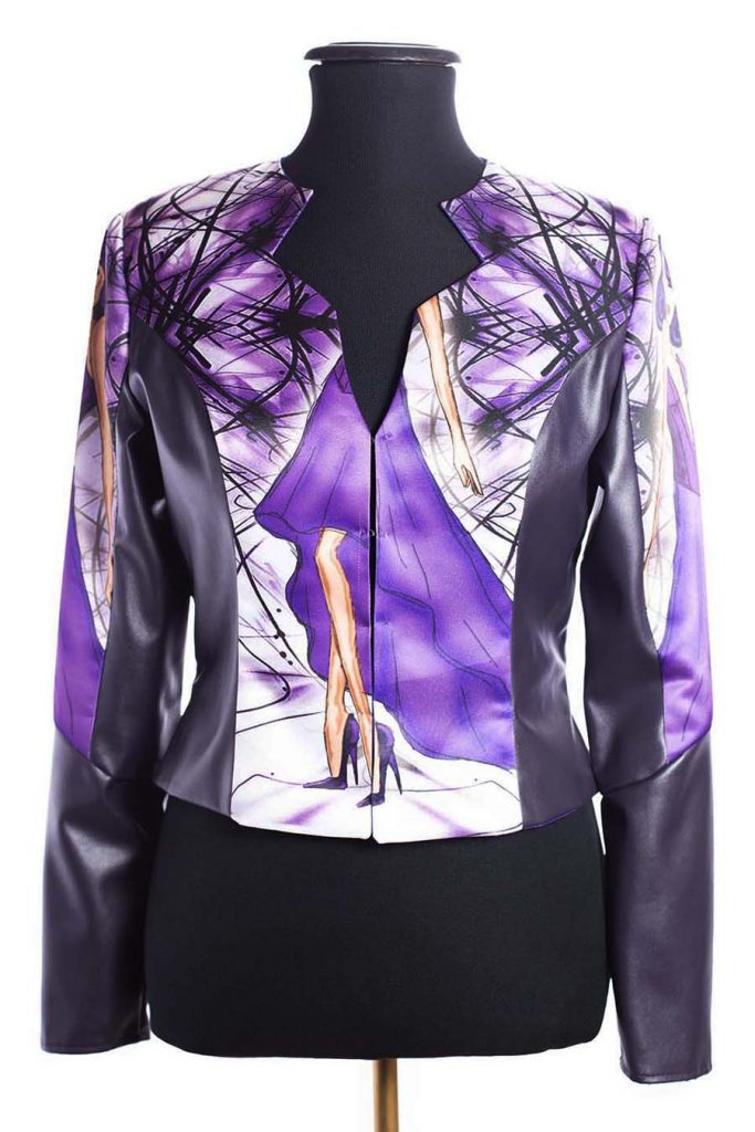 ELOISA CHAQUETA RIVAL DISEÑO INDUMENTARIA APHRODITE COLECCION ILUSTRACIONES