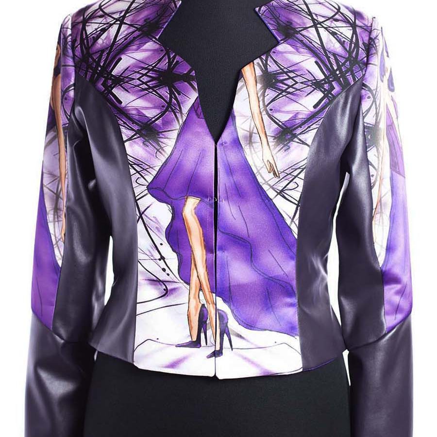 ELOISA CHAQUETA RIVAL DISEÑO INDUMENTARIA APHRODITE COLECCION ILUSTRACIONES