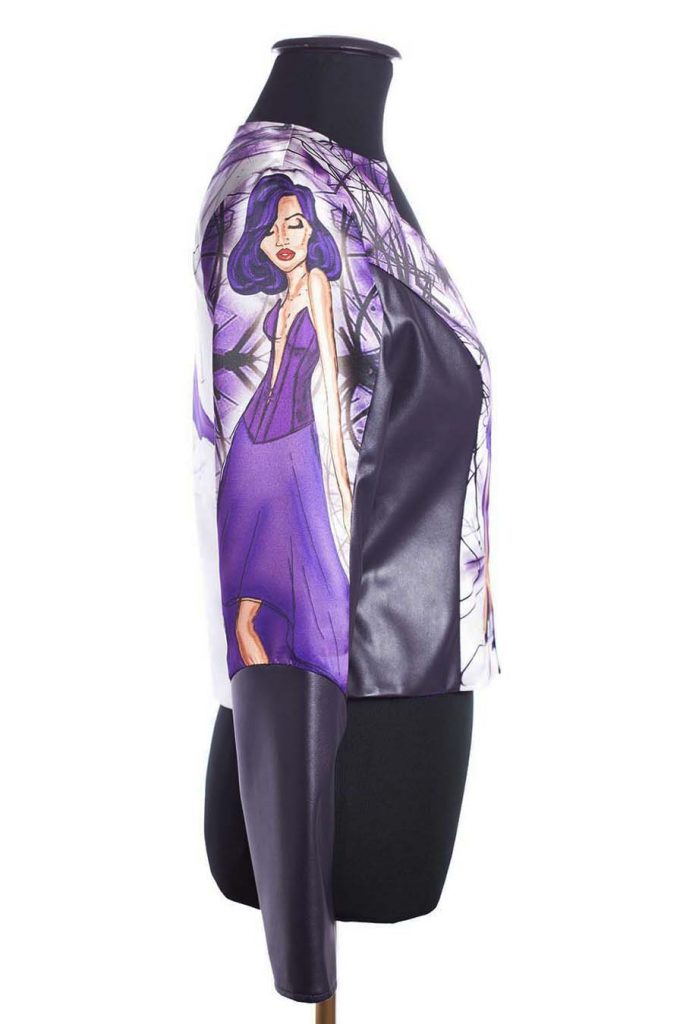 ELOISA CHAQUETA RIVAL DISEÑO INDUMENTARIA APHRODITE COLECCION ILUSTRACIONES
