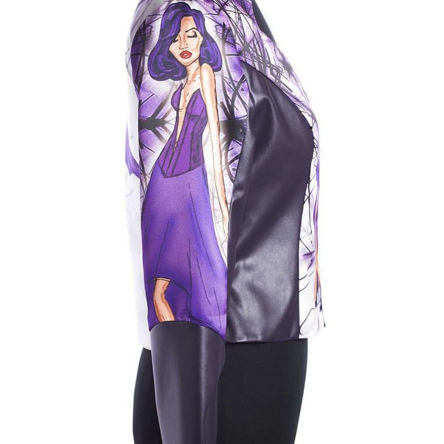 ELOISA CHAQUETA RIVAL DISEÑO INDUMENTARIA APHRODITE COLECCION ILUSTRACIONES