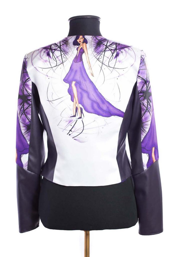ELOISA CHAQUETA RIVAL DISEÑO INDUMENTARIA APHRODITE COLECCION ILUSTRACIONES