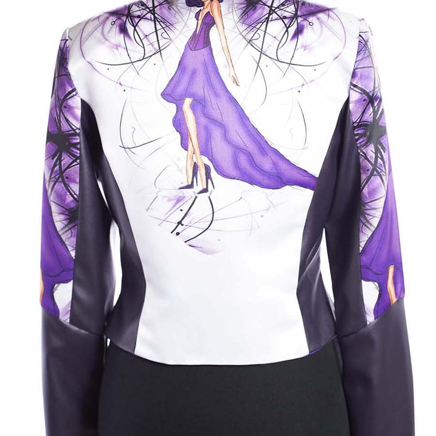 ELOISA CHAQUETA RIVAL DISEÑO INDUMENTARIA APHRODITE COLECCION ILUSTRACIONES