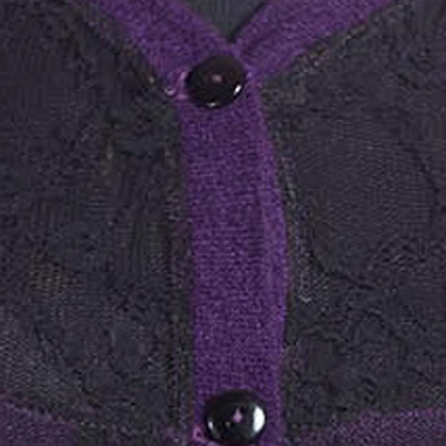 AMELIA CARDIGAND RIVAL DISEÑO INDUMENTARIA MORADO