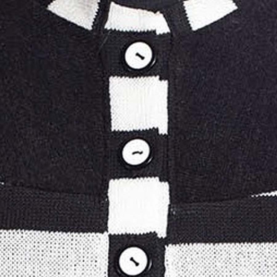 LIDIA SWEATER RIVAL DISEÑO INDUMENTARIA BLANCO NEGRO