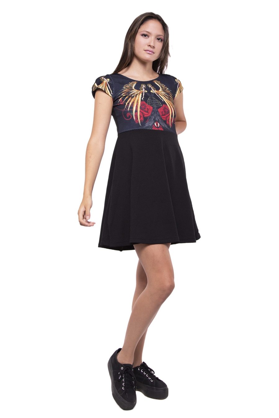 VESTIDO FRANCISCA ANGEL TWINS RIVAL DISEÑO INDUMENTARIA