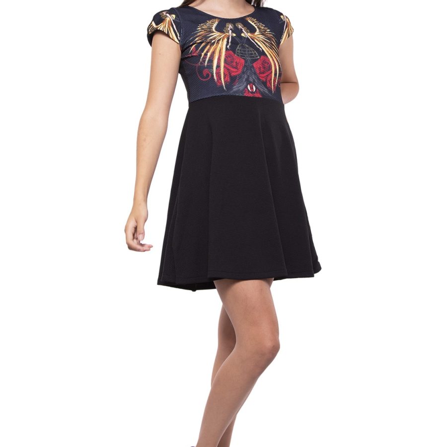 VESTIDO FRANCISCA ANGEL TWINS RIVAL DISEÑO INDUMENTARIA