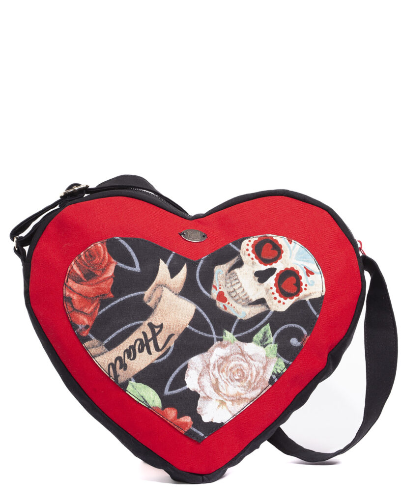 Heart Bag Pocket Skull