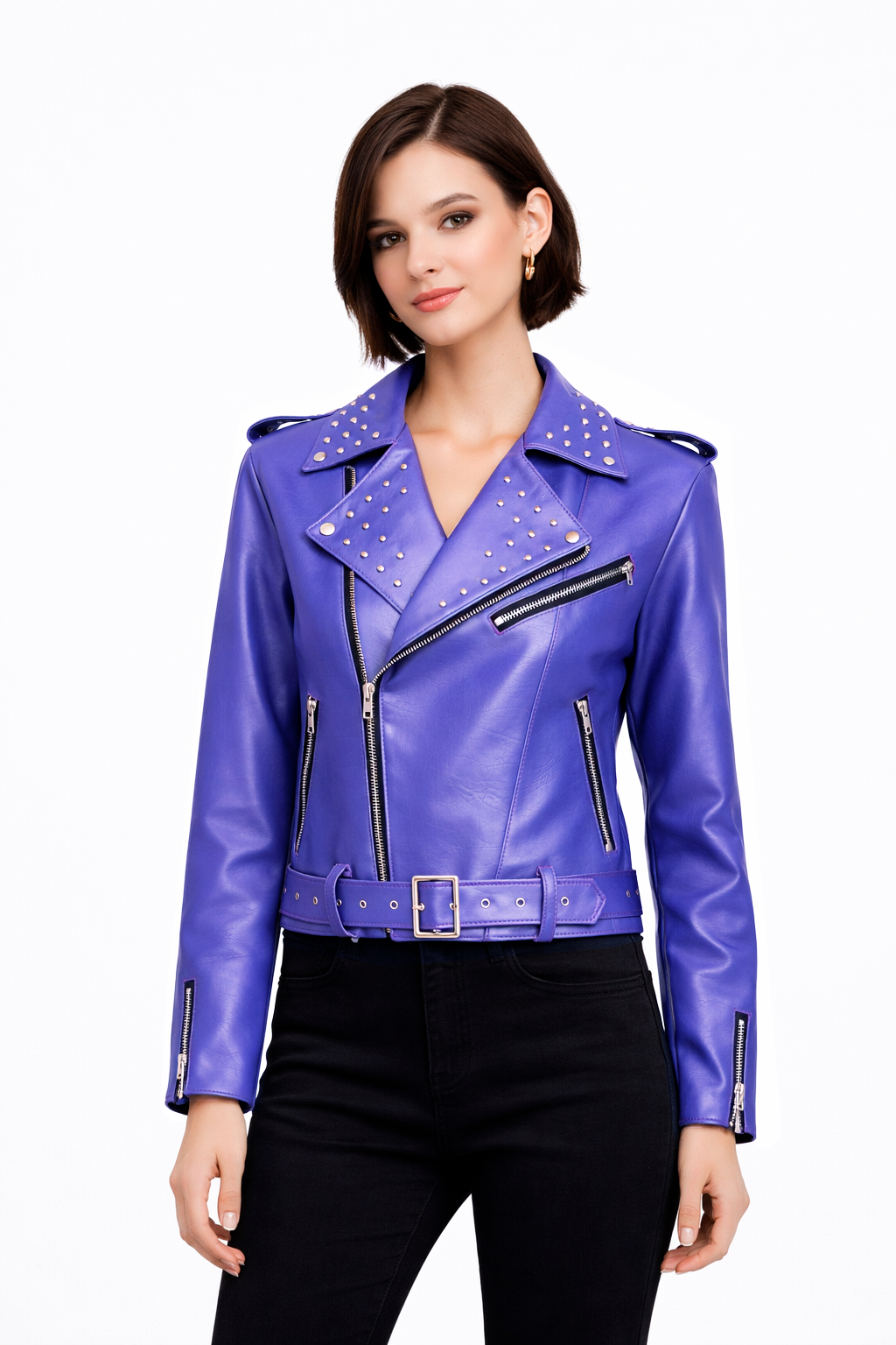 Chaqueta Biker Ramona Violeta: imagen 3