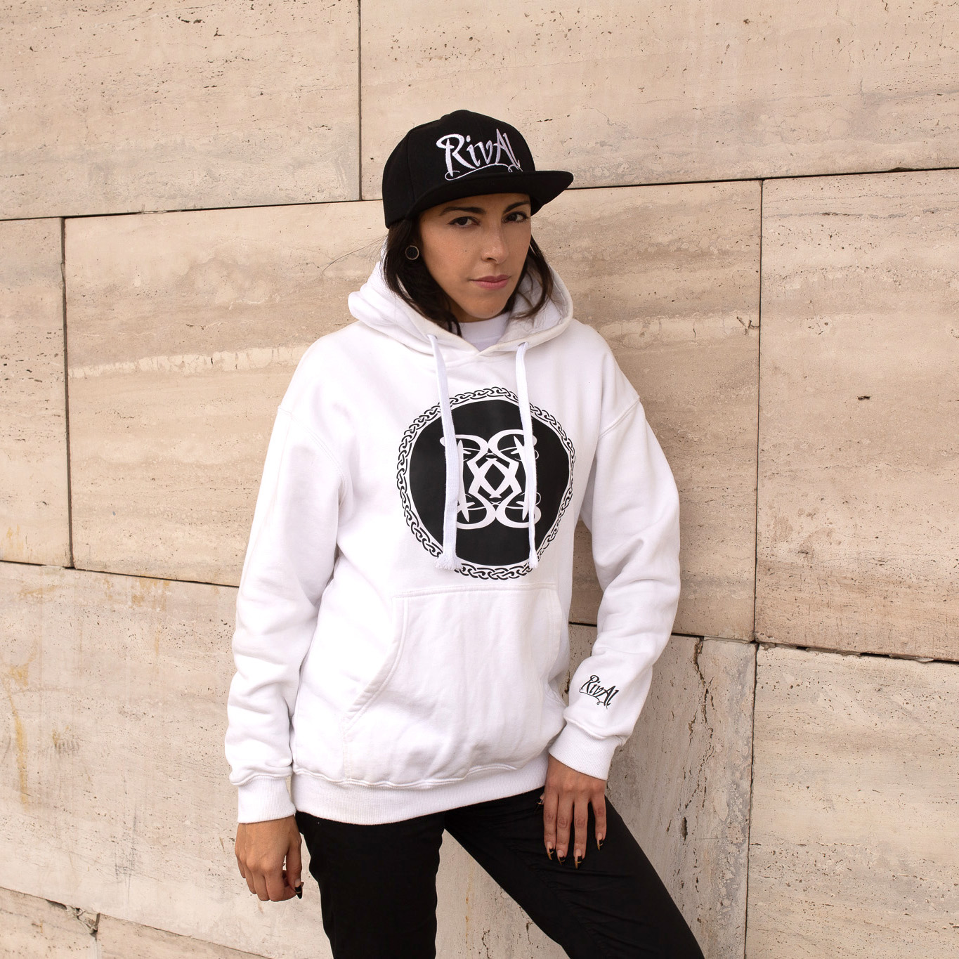 Poleron Emblema RivAl Capucha: imagen 5