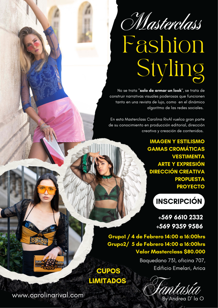 Masterclass Fashion Styling en Arica