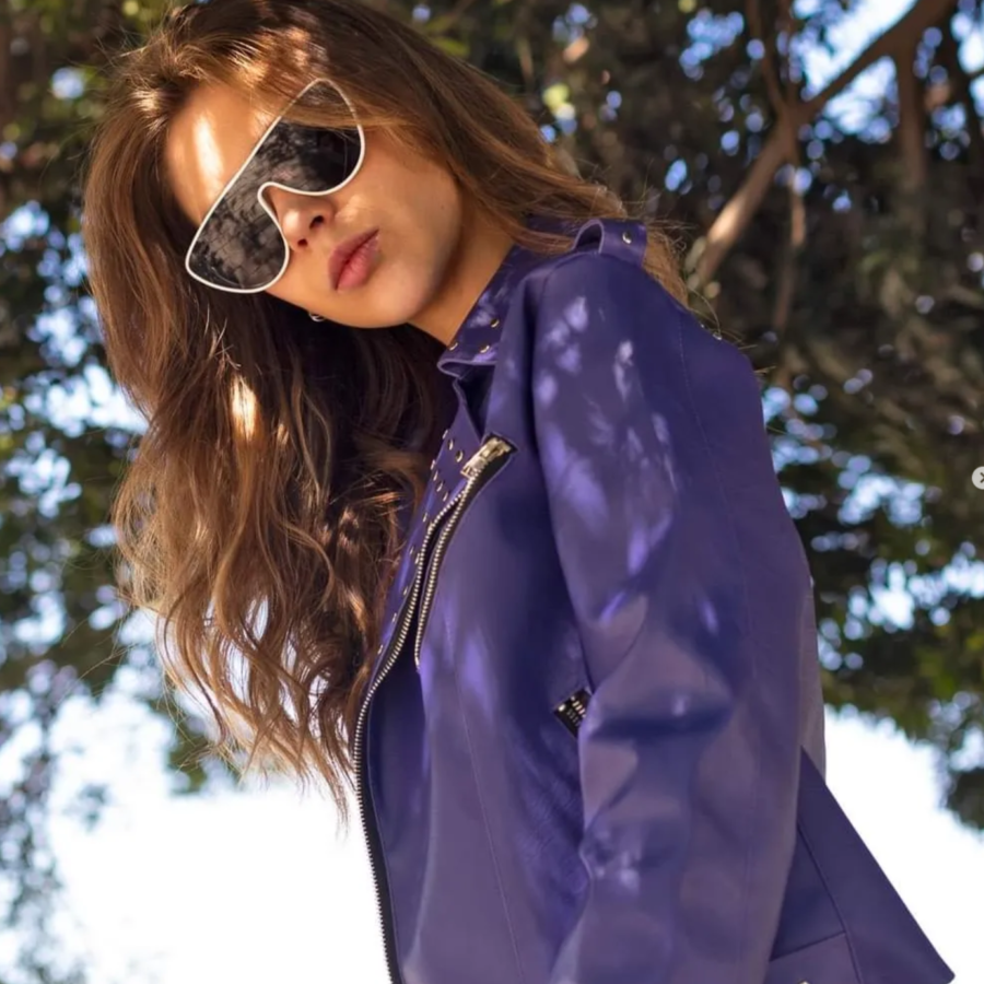 Chaqueta Biker Ramona Violeta: imagen 4