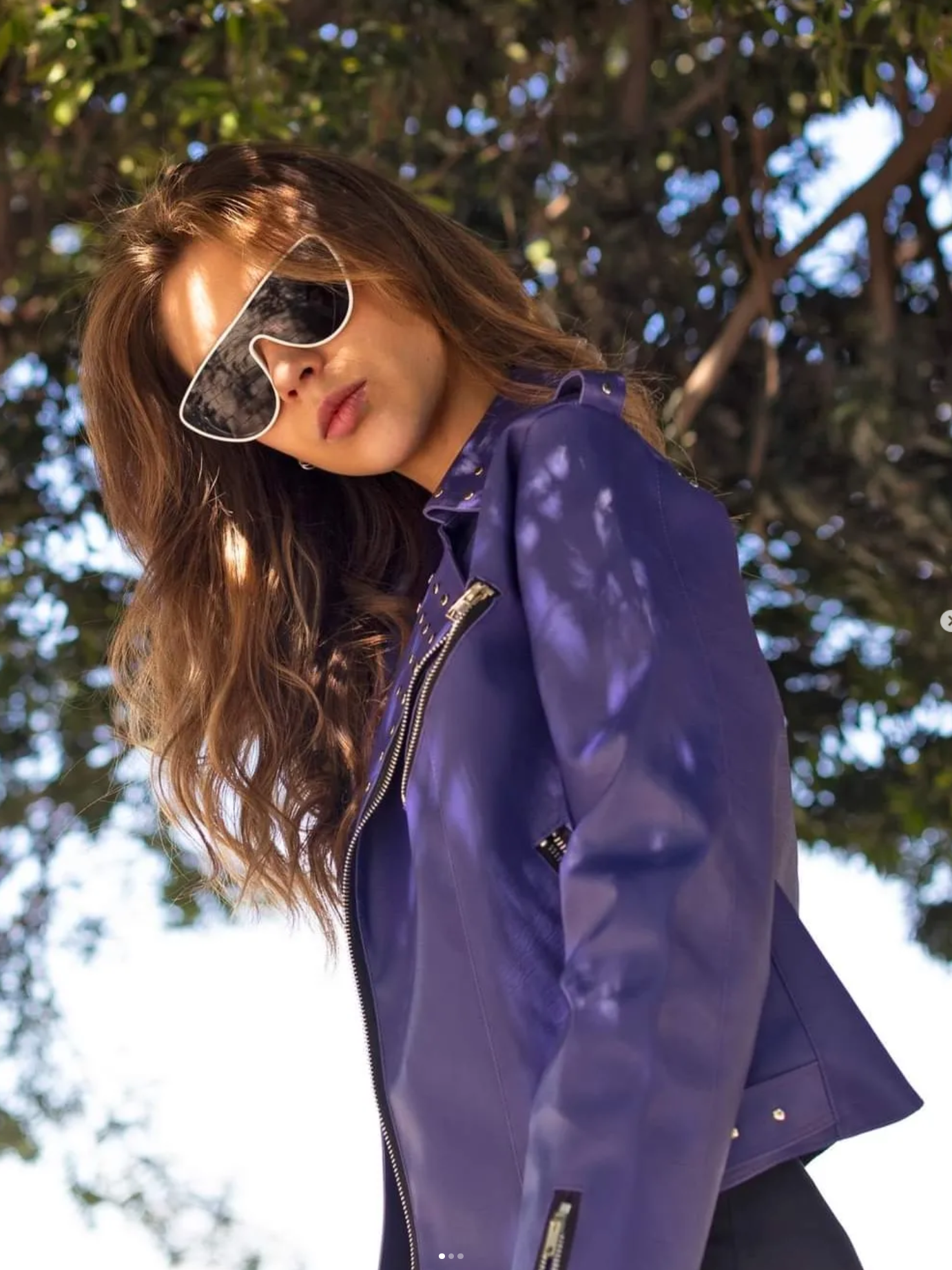 Chaqueta Biker Ramona Violeta: imagen 4